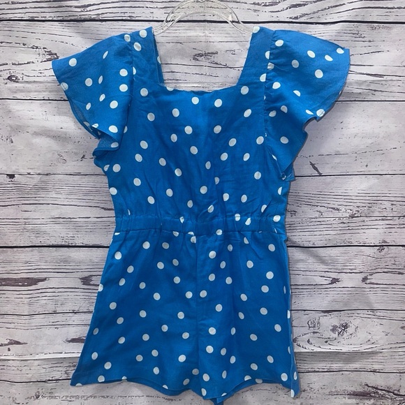 Zara Girls Soft Collection Polka Dot Romper Size 6 - Picture 3 of 3